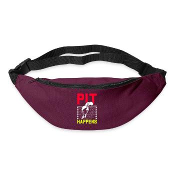 Stabhochsprung Stabhochspringer - Gürteltasche - Burgunderrot - Vorne