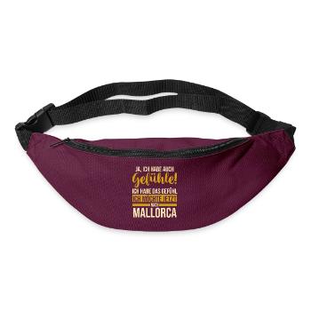 Party Urlaub Mallorca - Gürteltasche - Burgunderrot - Vorne