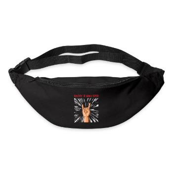 Rockin it since 1958 Heavy Metal Birthday Greeting - Bum bag - black - Front
