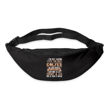 Funny Golf Player Golfing - Bum bag - black - Front