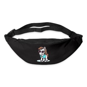 Tim le cheval - Sac banane - noir - Devant