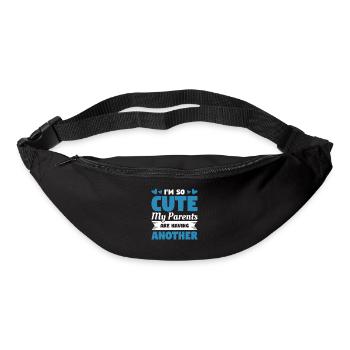I'm So Cute My Parents Are Having Another Gender - Bum bag - black - Front