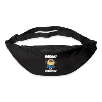Baking is my Superpower, Biscuit - Bum bag - black - Front
