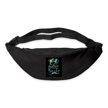 WHALES JUST KEEP SWIMMING - Bum bag - black - Front