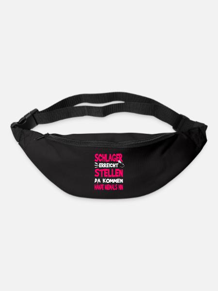 Schlager erreicht Stellen Schlagermusik - Gürteltasche - Schwarz