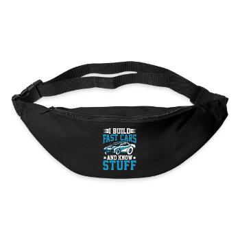 I Build Fast Cars And Know Stuff 3 - Bum bag - black - Front