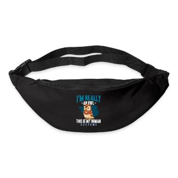 This Is My Human Costume Owl Lover Nocturnal - Gürteltasche - Schwarz - Vorne
