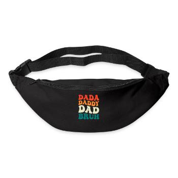 Dada Daddy Dad Bruh Groovy Vatertag Männer Geschenk - Gürteltasche - Schwarz - Vorne