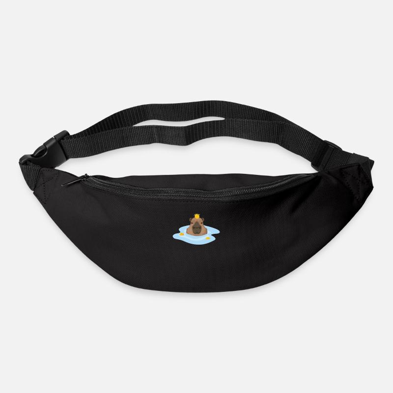 Capybara Idée cadeau Meme Capybara Capybara - Sac banane - noir