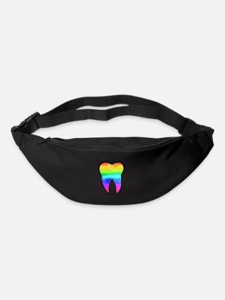 Zahn Zähne Zahnarzt Zahnmedizinische Angestellte - Gürteltasche - Schwarz