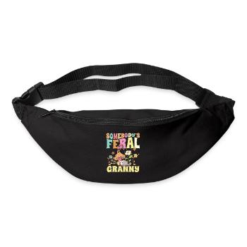 Somebody's Feral Granny Wild Family Grandma - Bum bag - black - Front