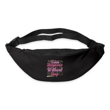 Soirée pyjama d’équipe sans sommeil 2 - Sac banane - noir - Devant