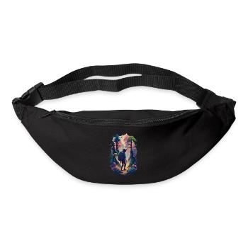 Holidays Nature Hiking in the mountains Leisure Hobby - Bum bag - black - Front