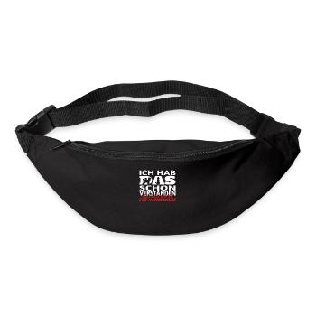 Hundezubehör Pudel Hundebesitzer - Gürteltasche - Schwarz - Vorne