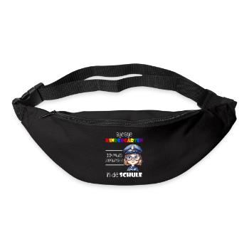Bye Bye Kindergarten - Einschulung Polizistin - Gürteltasche - Schwarz - Vorne