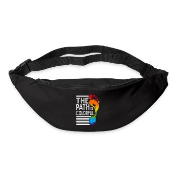 The Path Is Colorful Cute LGBTQ Pride Rainbow - Gürteltasche - Schwarz - Vorne