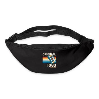 60. Geburtstag Mann Juni Jahrgang 1963 Kassette - Gürteltasche - Schwarz - Vorne