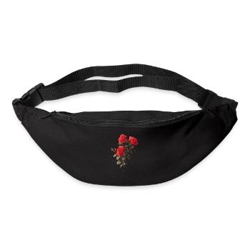 Cool Floral Red Roses Lover Novelty Flowers Humor - Bum bag - black - Front
