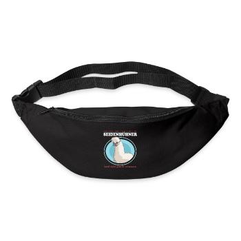 Seidenhuhn Silkie Hühner Seidenhühner Geschenk - Gürteltasche - Schwarz - Vorne
