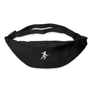 Fechten Retro - Gürteltasche - Schwarz - Vorne