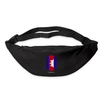 Souvenir with the country flag of Cambodia - Bum bag - black - Front