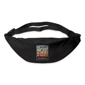 Vintage Many Secret Activities In Progress A - Bum bag - black - Front