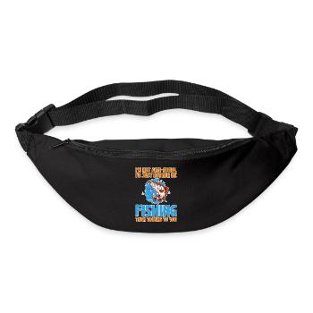 I'd Just Rather Be Fishing Than Talking To You 2 - Gürteltasche - Schwarz - Vorne