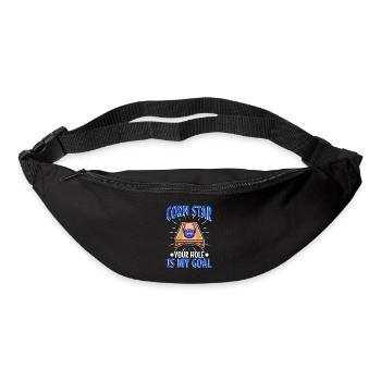 Corn star ton trou est mon objectif - Sac banane - noir - Devant