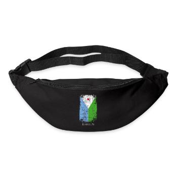 Souvenir with the country flag of Djibouti - Bum bag - black - Front