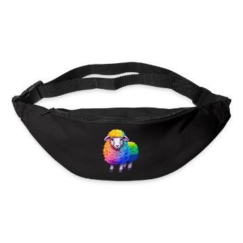 Sheep in Rainbow Coat-LGBT Pride - Bum bag - black - Front