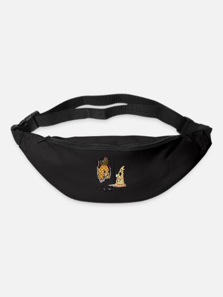 Hier ist die Ananas - Gürteltasche - Schwarz