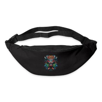 Asiatisch Drache Anime Japanisch Samurai - Gürteltasche - Schwarz - Vorne