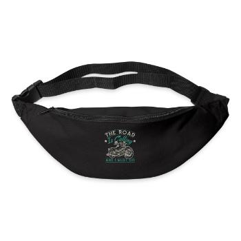 La route m’appelle et je dois partir - Sac banane - noir - Devant