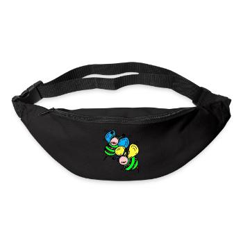 Bienen - Gürteltasche - Schwarz - Vorne