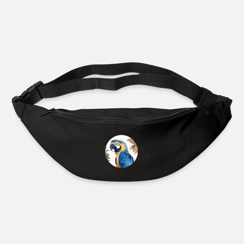 Ara bleu-or - Sac banane - noir