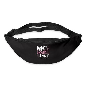Ne rêvez pas qu’il coud Nähliebhaberin Égout - Sac banane - noir - Devant