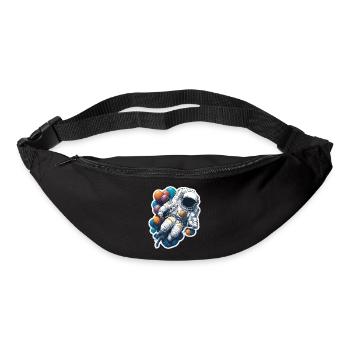 Cooler Astronaut im Weltall - Gürteltasche - Schwarz - Vorne