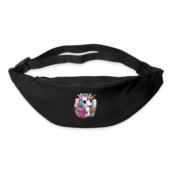 Licorne Schoolchild School Enrollment Girl Gift - Sac banane - noir - Devant