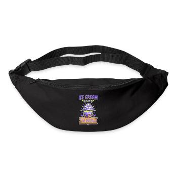 La crème glacée est toujours la réponse - Sac banane - noir - Devant
