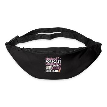 Prévisions de week-end Scrapbooking avec une chance de - Sac banane - noir - Devant