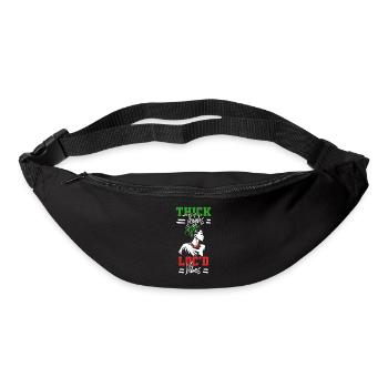 Cuisses épaisses Loc’d Vibes Afro Cheveux Noir Américain - Sac banane - noir - Devant