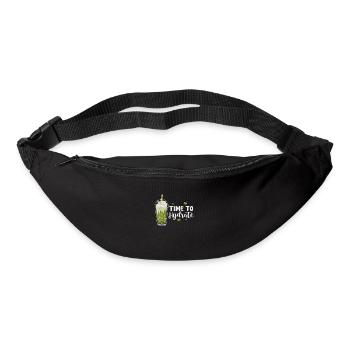 Bubble Tea Boba Tea Kawaii Cadeau - Sac banane - noir - Devant