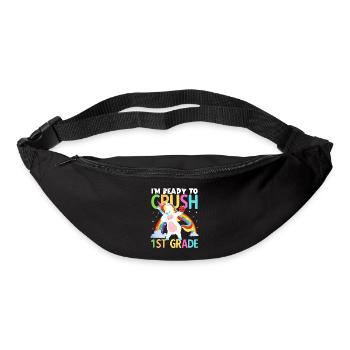 Zurück zur Schule bin ich bereit, Mädchen der 1. Klasse zu vernichten - Gürteltasche - Schwarz - Vorne