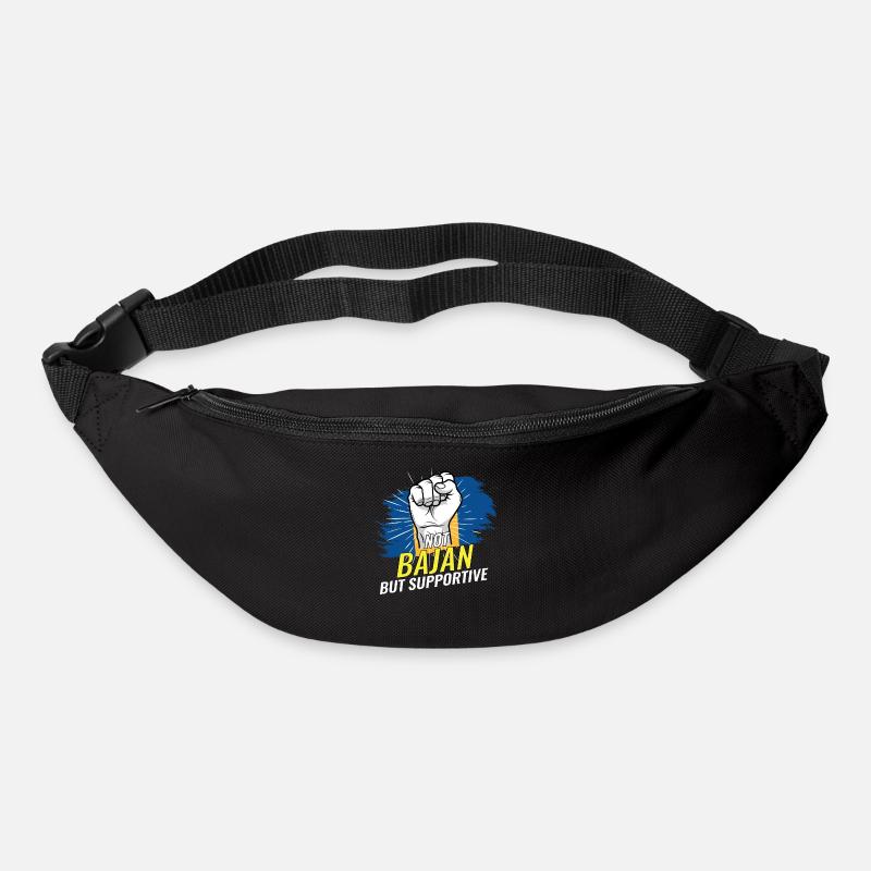 Not Bajan But Supportive Barbados Flag Country - Gürteltasche - Schwarz
