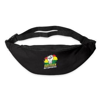 Not Bolivian But Supportive Bolivia Flag Country - Gürteltasche - Schwarz - Vorne