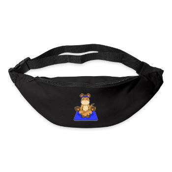 Meerkat Yoga Fitness Meditation - Bum bag - black - Front