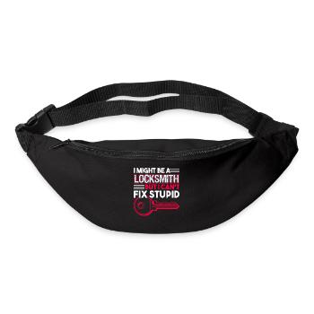 Locksmith Locksmith I Can't Fix Stupid - Bum bag - black - Front