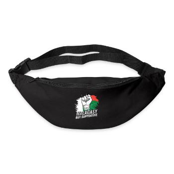 Not Malagasy But Supportive Madagascar Flag - Bum bag - black - Front