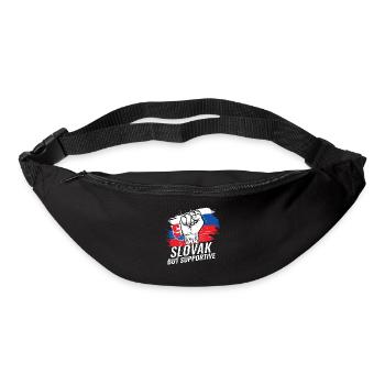 Not Slovak But Supportive Slovakia Flag Country - Bum bag - black - Front