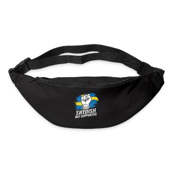 Not Swedish But Supportive Sweden Flag Country - Bum bag - black - Front